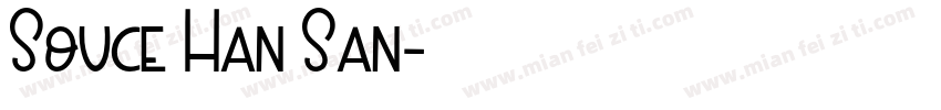 Souce Han San字体转换